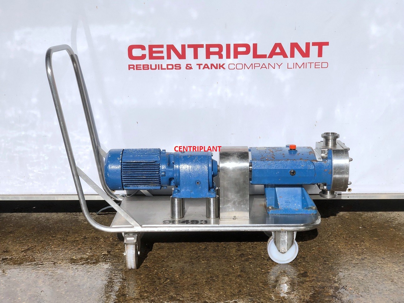96493 - ALFA LAVAL SX 4 / 063/ H MOBILE PUMP 3KW DRIVE MOTOR 2.5in  CONNECTIONS