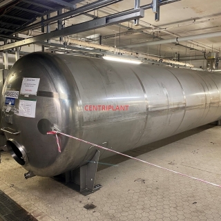 96502 - 25,000 LITRE HORIZONTAL STAINLESS STEEL 316 STORAGE TANK