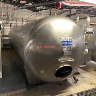 96503 - 25,000 LITRE HORIZONTAL STAINLESS STEEL 316 STORAGE TANK