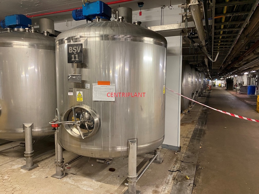 96548 - 5,000 LITRE VERTICAL STAINLESS STEEL 316 MIXING TANK