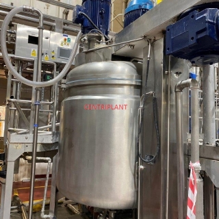 96555 - FRYMA 1,800 LITRE STEAM JACKETED VACUUM MIXING TANK