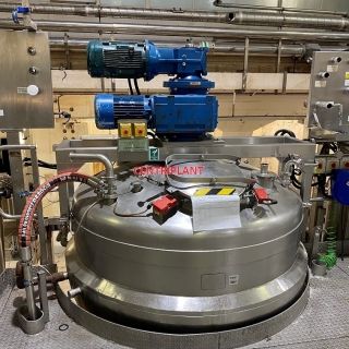 96568 - 2,500 LITRE STAINLESS STEEL 316 STEAM JACKETED CONTRA WITH HIGHSHEAR MIXER