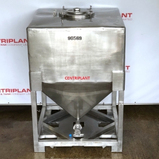 96569 - 2,500 LITRE STAINLESS STEEL CONICAL TANK