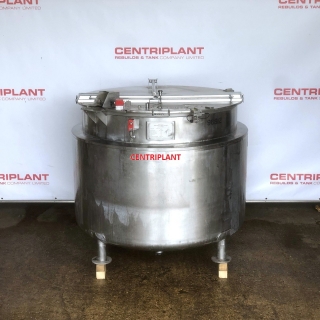 96612 - 2,000 LITRE STAINLESS STEEL OPEN TOP STEAM JACKETED TANK