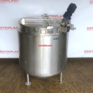 96614 - 2,750 LITRE STAINLESS STEEL OPEN TOP STEAM JACKETED MIXING TANK