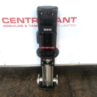 96643 - GRUNDFOS MULTISTAGE PUMP. 16 M3/HR. 5.5 KW CONNECTIONS 6.5in  FLANGE, 2in  I/D