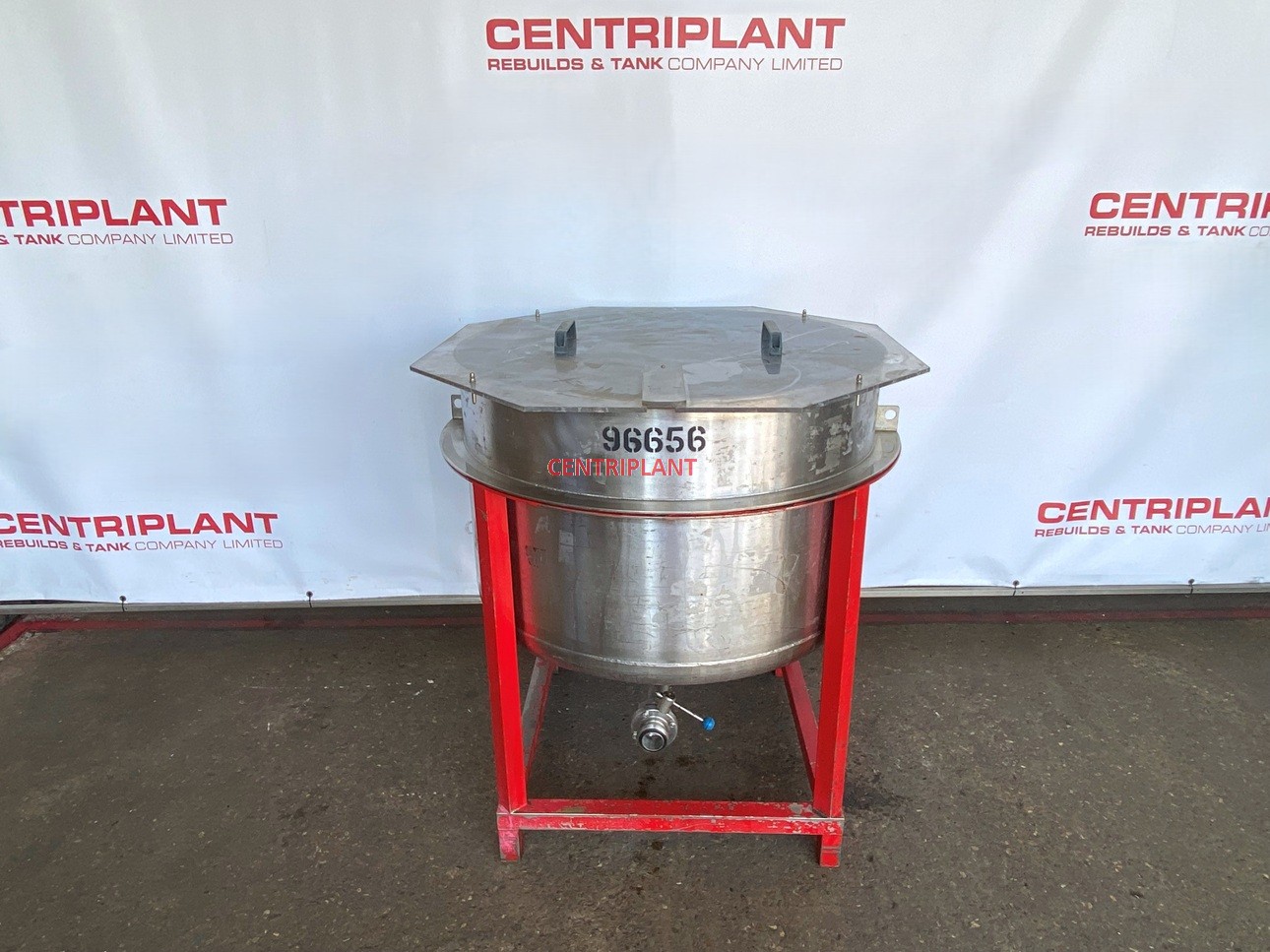 96656 - 500 LITRE STAINLESS STEEL OPEN TOP TANK
