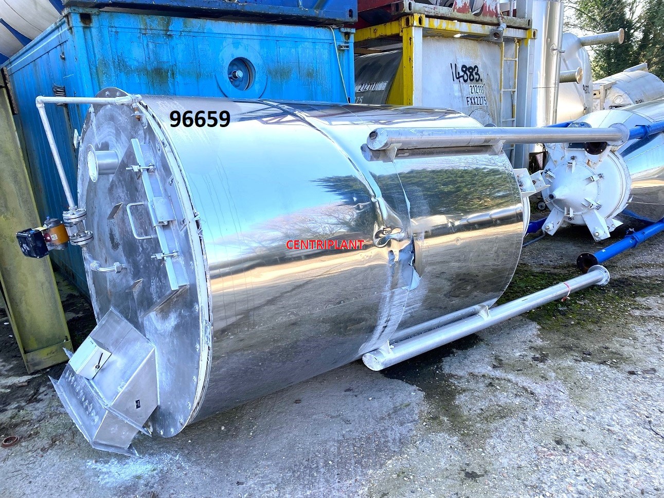 96659 - STAINLESS STEEL POWDER HOPPER