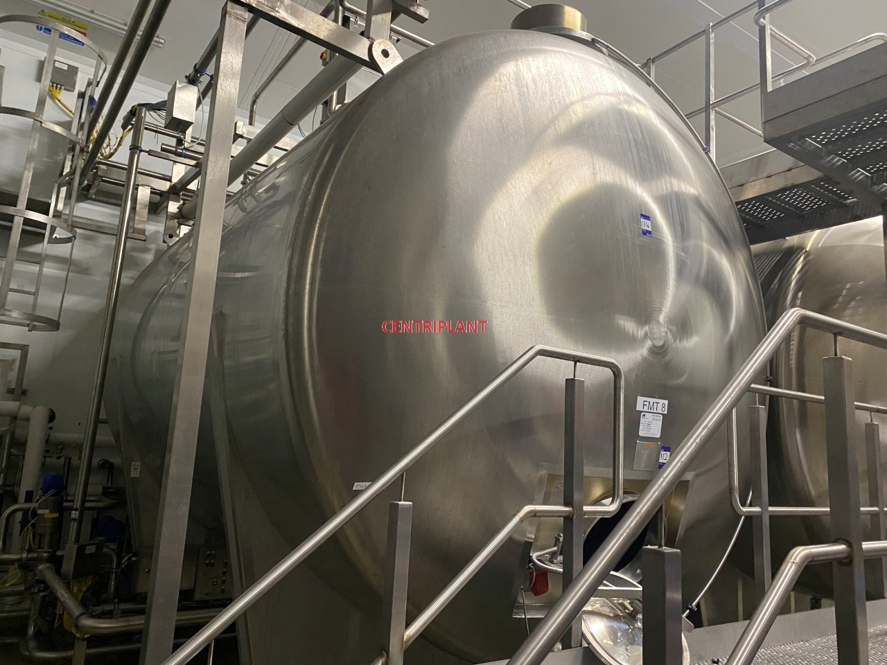 96695 - 28,000 LITRE HORIZONTAL STAINLESS STEEL 316L TANK INSULATED AND CLAD WITH STAINLESS STEEL