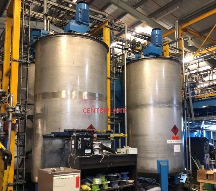 96710 - 12,000 LITRE STAINLESS STEEL MIXING TANK
