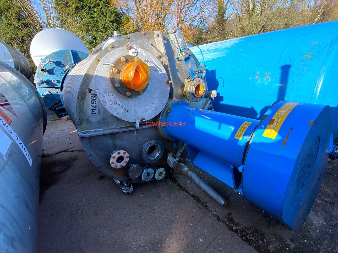 96714 - NETZSCH 5,000 LITRE GRADE 304 STAINLESS STEEL JACKETED PDM MIXING TANK