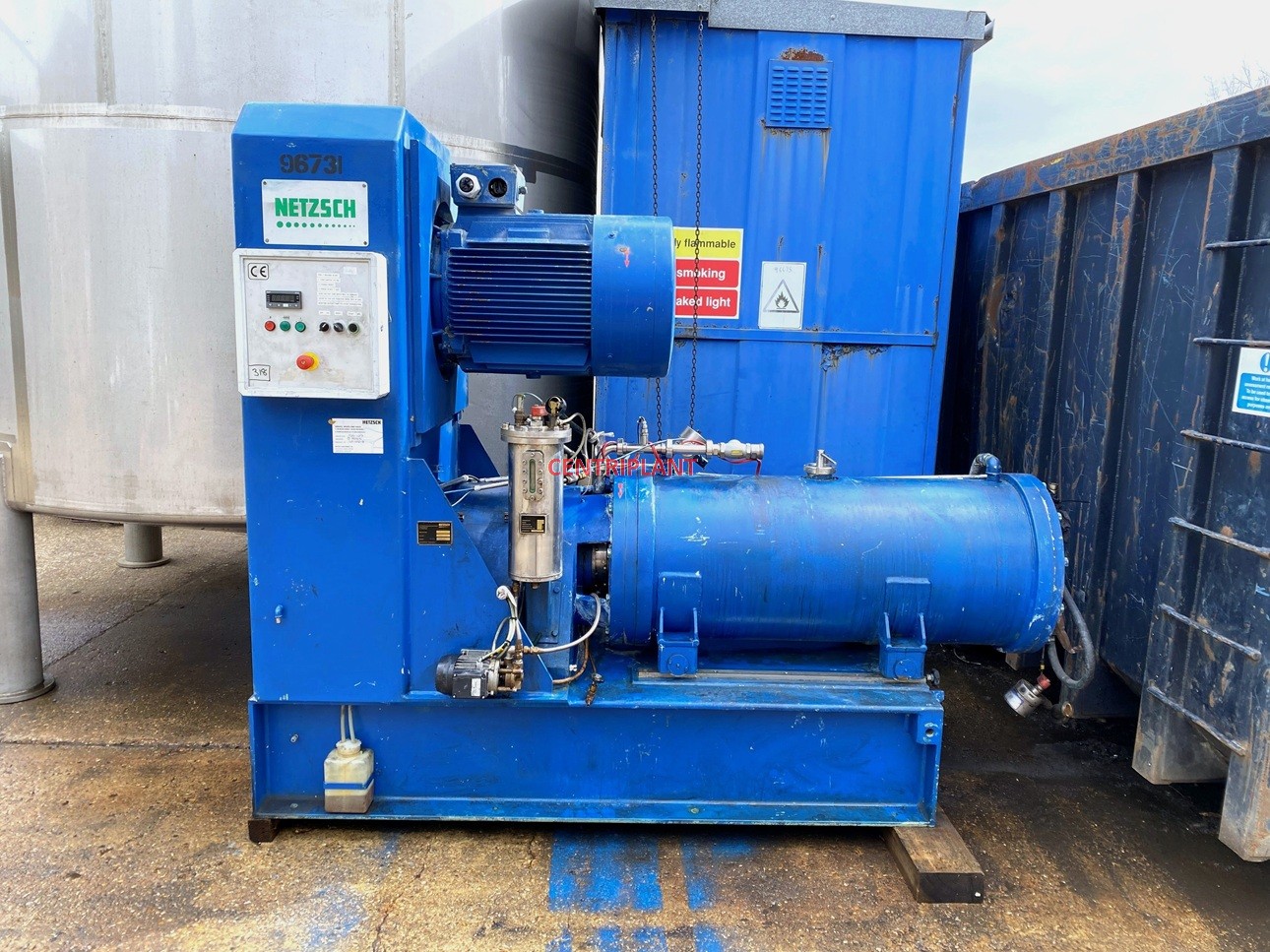 96731 - NETZSCH DISC MILL TYPE LME 200 75/90KW 227 LITRE CAPACITY