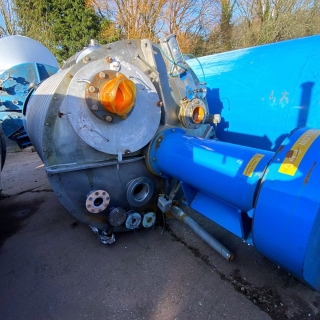 96734 - NETZSCH 5,000 LITRE GRADE 304 STAINLESS STEEL JACKETED PDM SAWTOOTH MIXER